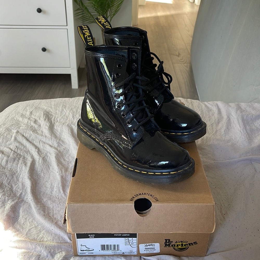 Doc Marten Patent Lamper boots